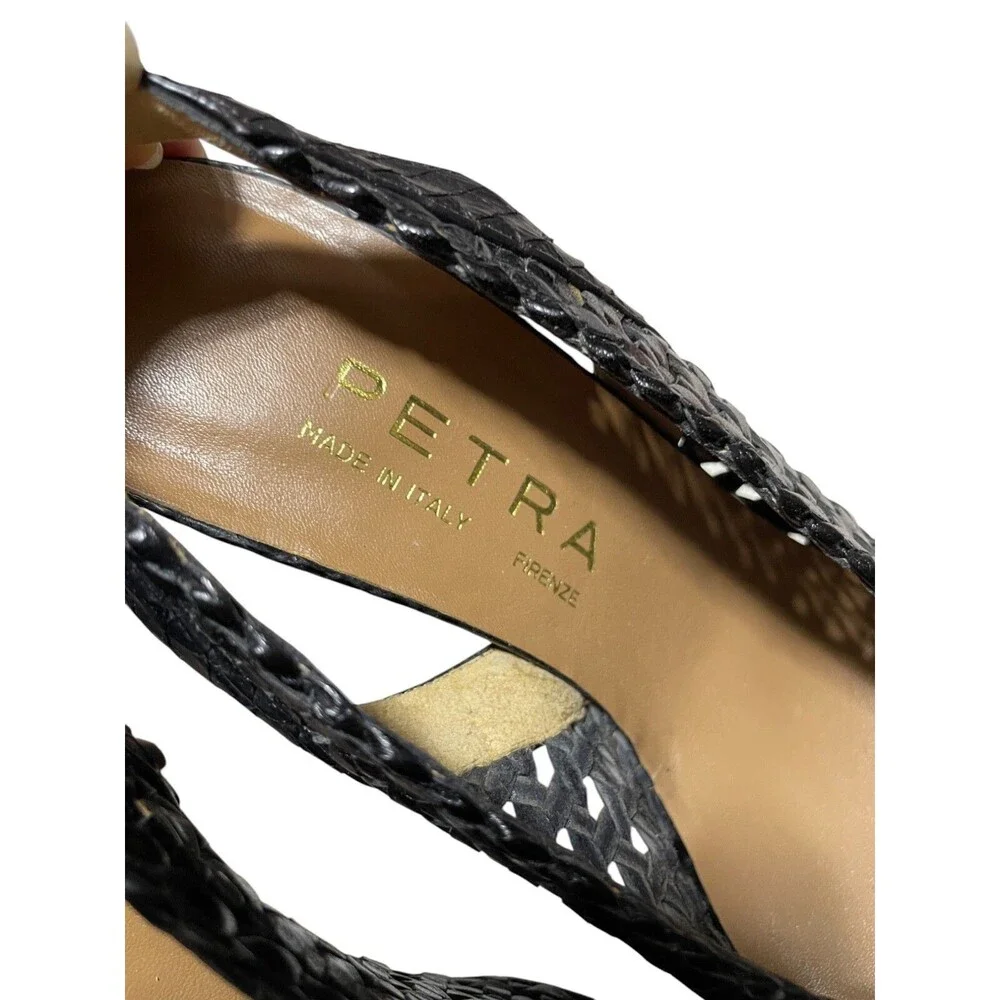 Petra Italy Firenze Shoes 8M 3‎ 1/2 Heel Leather